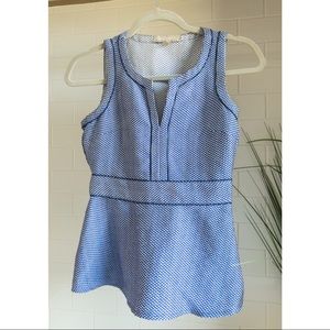 Banana Republic 0P Blue pattern top
